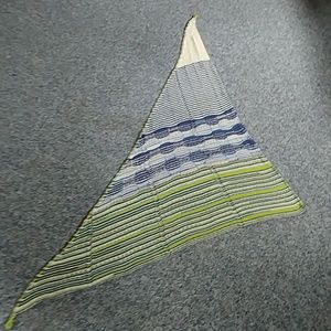 Asymmetric handknit shawl